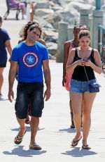 KELLY BROOK Out and About in Manhattan Beach 09/23/2015