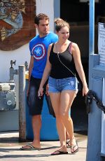 KELLY BROOK Out and About in Manhattan Beach 09/23/2015