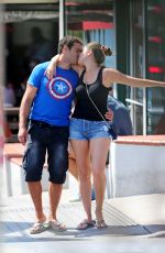 KELLY BROOK Out and About in Manhattan Beach 09/23/2015