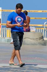 KELLY BROOK Out and About in Manhattan Beach 09/23/2015