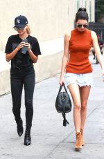 KENDALL JENNER and HAILEY BALDWIN Out and About in New York 08/31/2015