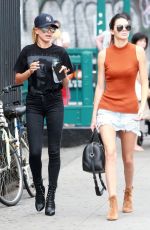 KENDALL JENNER and HAILEY BALDWIN Out and About in New York 08/31/2015