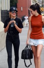 KENDALL JENNER and HAILEY BALDWIN Out and About in New York 08/31/2015