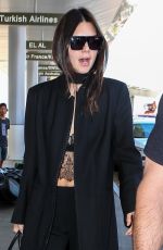 KENDALL JENNER at Los Angeles International Airport 09/28/2015