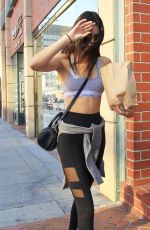 KENDALL JENNER in Tights Out in Beverly Hills 09/22/2015