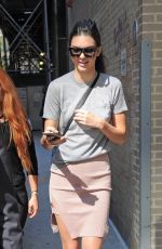 KENDALL JENNER Leaves Spring Studios in New York 09/16/2015