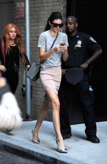 KENDALL JENNER Leaves Spring Studios in New York 09/16/2015