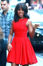 KERRY WASHINGTON Arrives at Good Morning Studios in New York 09/24/2015