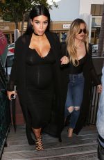 KIM and KHLOE KARDASHIAN Out for Dinner in San Diego 09/22/2015