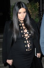 KIM KARDASHIAN Night Out and About in New York 09/14/2015