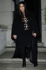 KIM KARDASHIAN Night Out and About in New York 09/14/2015
