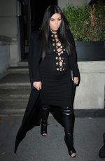 KIM KARDASHIAN Night Out and About in New York 09/14/2015