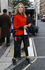 KIMBERLEY GARNER Arrives at a Fashion Show at London Fashion Week 09/22/2015