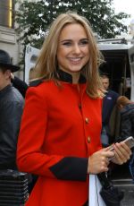 KIMBERLEY GARNER Arrives at a Fashion Show at London Fashion Week 09/22/2015