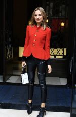 KIMBERLEY GARNER Arrives at a Fashion Show at London Fashion Week 09/22/2015