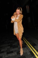 KIMBERLEY GARNER Leaves Savannah Miller for Debenhams Launch Party in London 09/08/2015