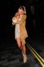 KIMBERLEY GARNER Leaves Savannah Miller for Debenhams Launch Party in London 09/08/2015