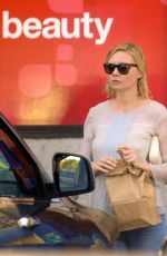 KIRSTEN DUNST Leaves CVS in Toluca Lake 09/03/2015