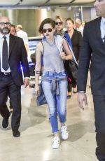 KRISTEN STEWART Arrives at Airport in Venice 09/04/2015