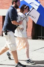 KRISTEN STEWART on the Set of New Woody Allen Movie in New York 09/21/2015