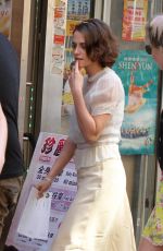KRISTEN STEWART on the Set of New Woody Allen