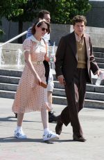 KRISTEN STEWART on the Set of New Woody Allen