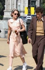 KRISTEN STEWART on the Set of New Woody Allen