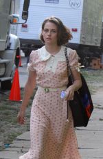 KRISTEN STEWART on the Set of New Woody Allen