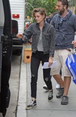 KRISTEN STEWART on the Set of Woody Allen New Movie in New York 09/21/2015