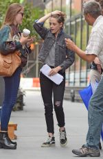 KRISTEN STEWART on the Set of Woody Allen New Movie in New York 09/21/2015