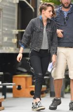 KRISTEN STEWART on the Set of Woody Allen New Movie in New York 09/21/2015