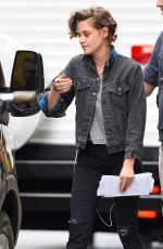 KRISTEN STEWART on the Set of Woody Allen New Movie in New York 09/21/2015