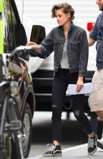 KRISTEN STEWART on the Set of Woody Allen New Movie in New York 09/21/2015