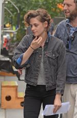 KRISTEN STEWART on the Set of Woody Allen New Movie in New York 09/21/2015