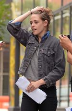 KRISTEN STEWART on the Set of Woody Allen New Movie in New York 09/21/2015