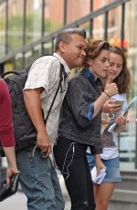 KRISTEN STEWART on the Set of Woody Allen New Movie in New York 09/21/2015