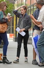 KRISTEN STEWART on the Set of Woody Allen New Movie in New York 09/21/2015