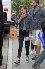KRISTEN STEWART on the Set of Woody Allen New Movie in New York 09/21/2015