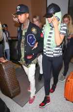KYLIE JENNER Arrives at LAX Airport in Los Angeles 09/16/2015