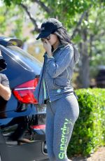 KYLIE JENNER in Tights Leaves a Gym in Calabasas 09/19/2015