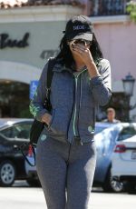 KYLIE JENNER in Tights Leaves a Gym in Calabasas 09/19/2015