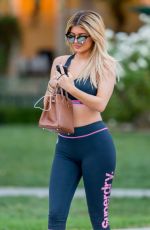 KYLIE JENNER in Tights Out and About in Calabasas 09/10/2015