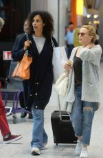 KYLIE MINOGUE Arrives at Heathrow Aiport in London 08/29/2015