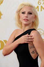 LADY GAGA at 2015 Emmy Awards in Los Angeles 09/20/2015