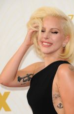 LADY GAGA at 2015 Emmy Awards in Los Angeles 09/20/2015