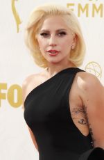 LADY GAGA at 2015 Emmy Awards in Los Angeles 09/20/2015