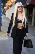 LADY GAGA Out and About in West Hollywood 09/08/2015