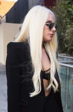 LADY GAGA Out and About in West Hollywood 09/08/2015