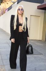 LADY GAGA Out and About in West Hollywood 09/08/2015