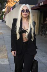 LADY GAGA Out and About in West Hollywood 09/08/2015